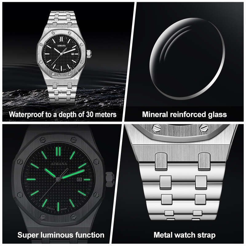 Swiss Brand Men's New Waterproof Luminous Watch