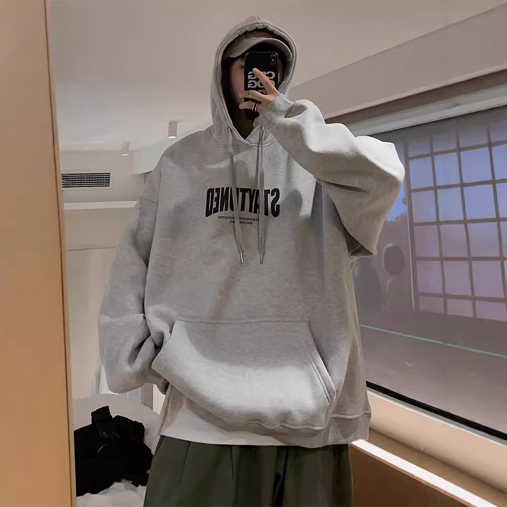 Designer Hoodie Hooded Sweatshirt For Men Autumn Trendy Letter Designer Shirt Print Hoodie Japanese And Hong Kong Style Plus Size Heavyweight Couple's Jacket