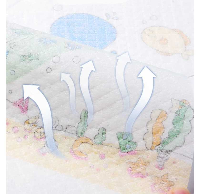 Cartoon printed disposable meal pocket for children soft bib saliva towel Wash free nonwoven bib antidirty moisture 10 setsJ251009