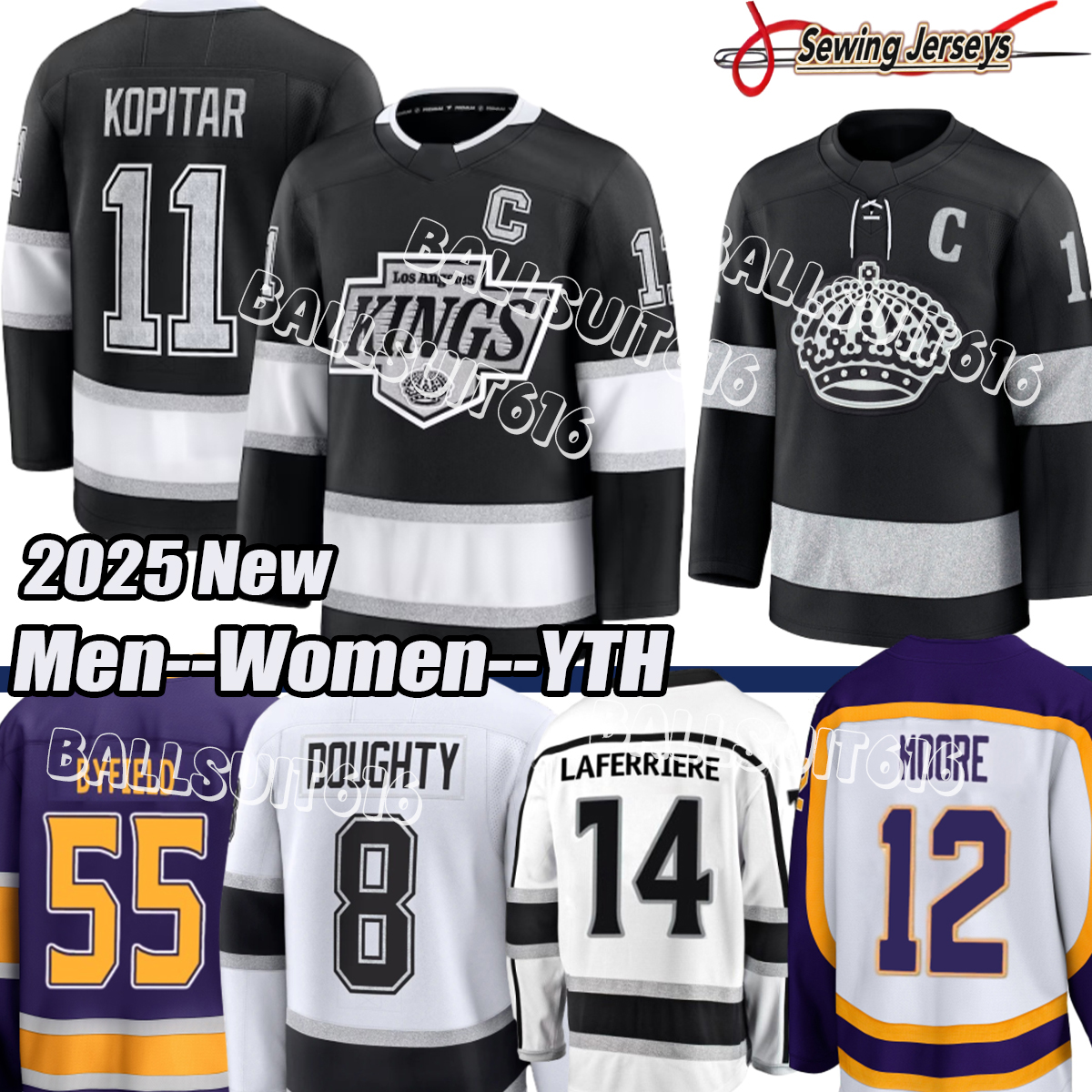 #99 Wayne Gretzky Jersey LA Kings jersey Anze Kopitar Kevin Fiala Adrian Kempe Quinton Byfield Hockey Jerseys 2025