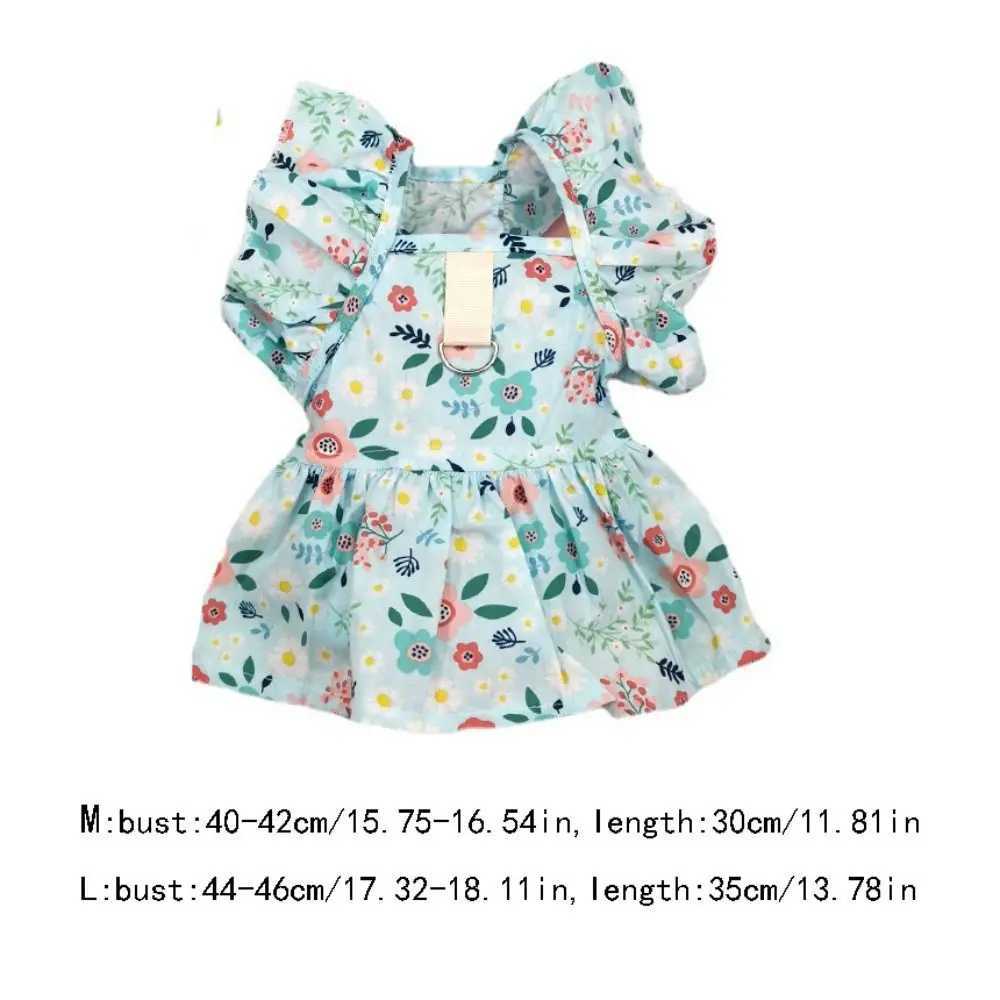 Chic Outfit Cotton Cat Ruffle Dress Sleeveless Comfortable Puppy Princess Skirt Breathable Spring Summer Pet Dress Cats C251009