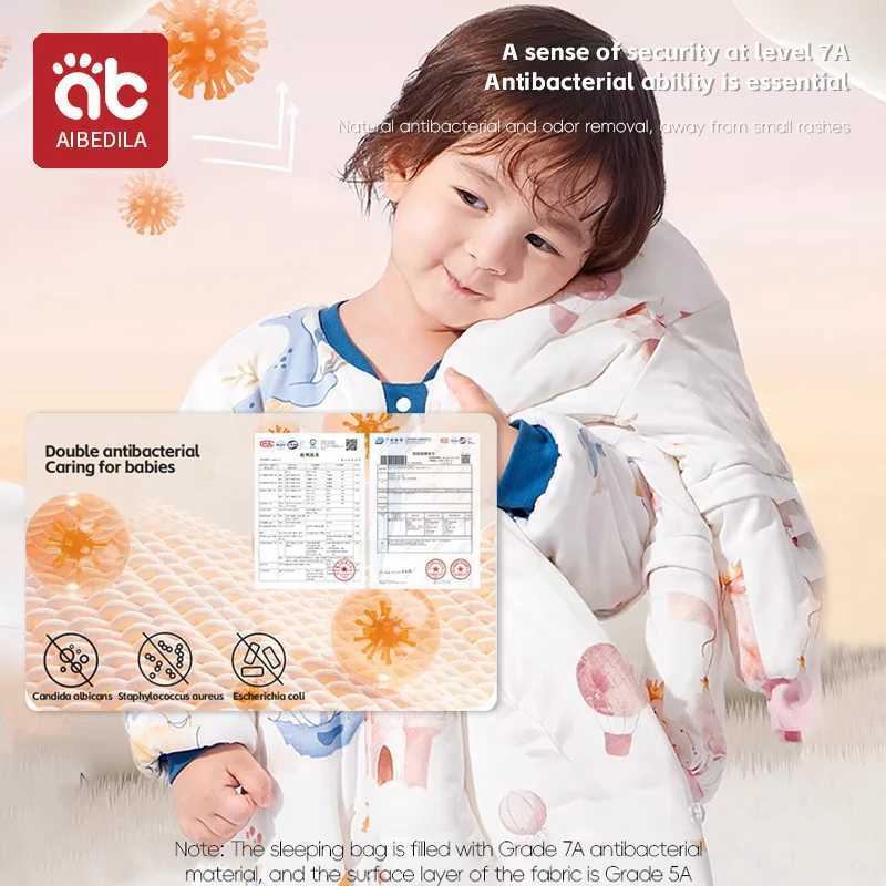 AIBEDILA Amboo Fiber Children Baby Jumpsuit Pajamas Thickening Warm Winter Clothes Toddler Sleepsack Pajamas For Girls Boys Kids C251009