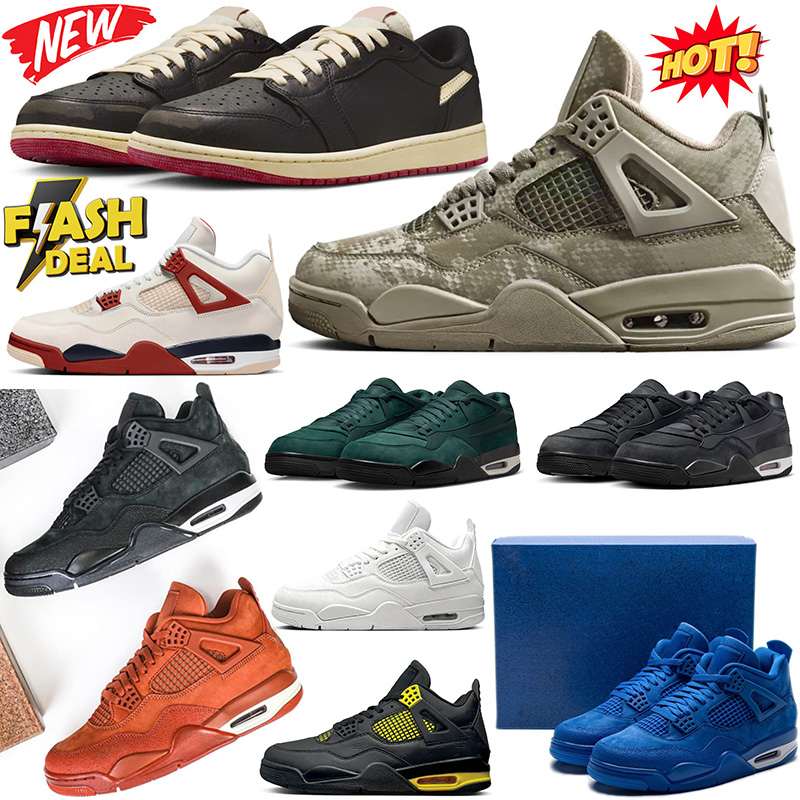 Nigel Sylvester 4 4s Brick by Brick Basketball Shoes designer 1 1s Women Men Army Green Mamba Driveway Grey Better With Time Sail Cinnabar Outdoor Sneakers with Box