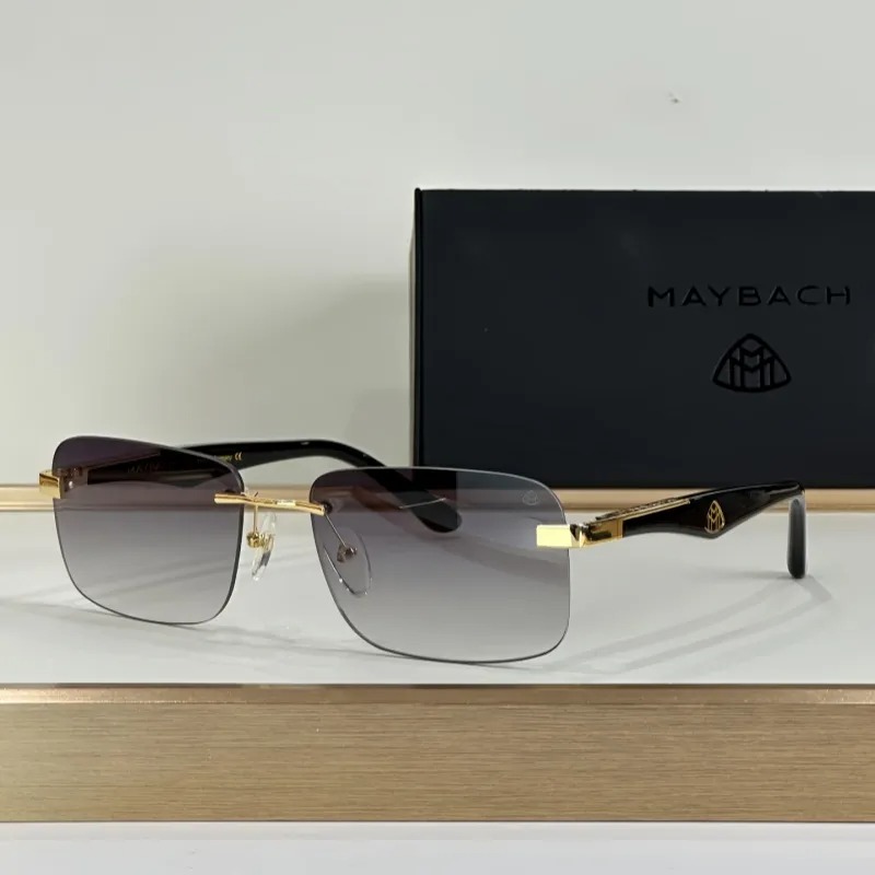MAYBACH THE ARTIST l TOP Quality Designer Sun glasses Fashion UV400 Shades Metal Rimless Classic Luxury Sunglasses For Men Women With Original Box Size 61-18-145