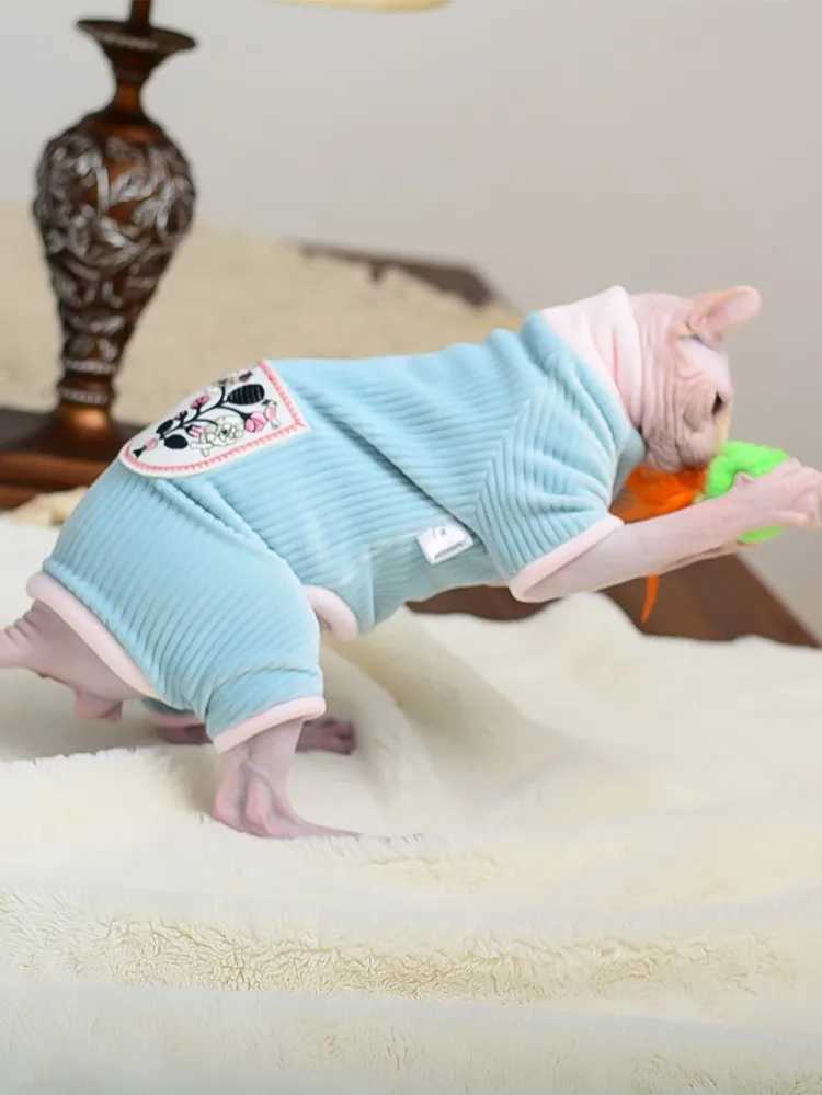Cat Clothes Winter Warm Soft Cats Cotton Hoodies Jumper Sphynx Cat Costumes Pullover Sphinx Kitten Clothes Cat Supplies For Cats C251009