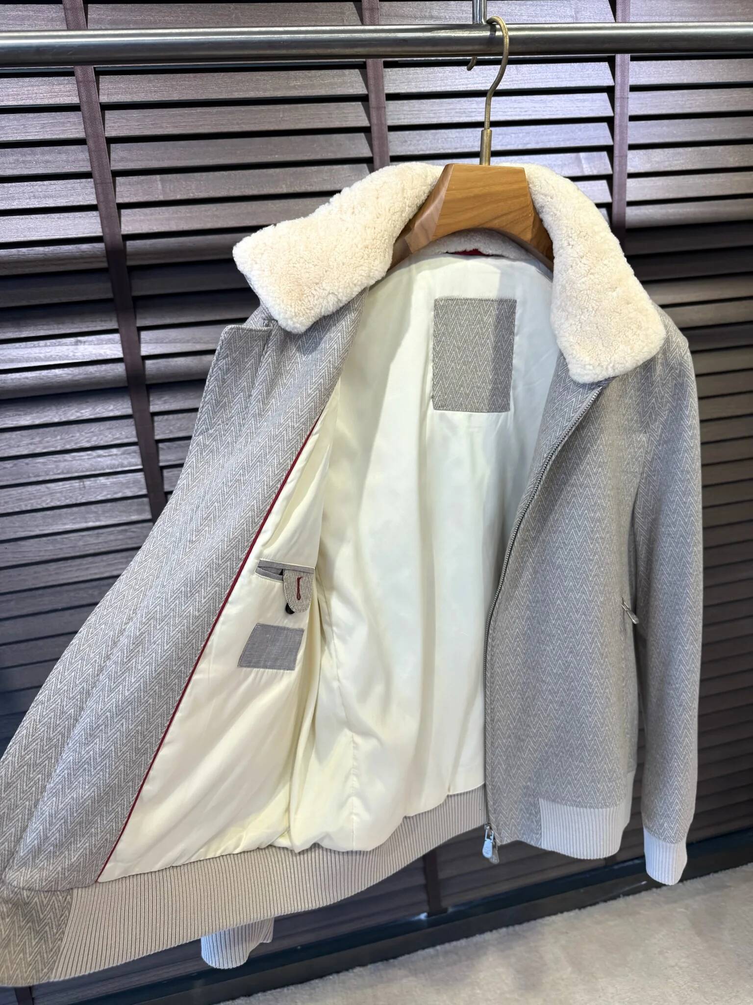 BC Italian Old Money Style 25Aw Wool Blend Stand-Up Collar Casual Jacket 20251009