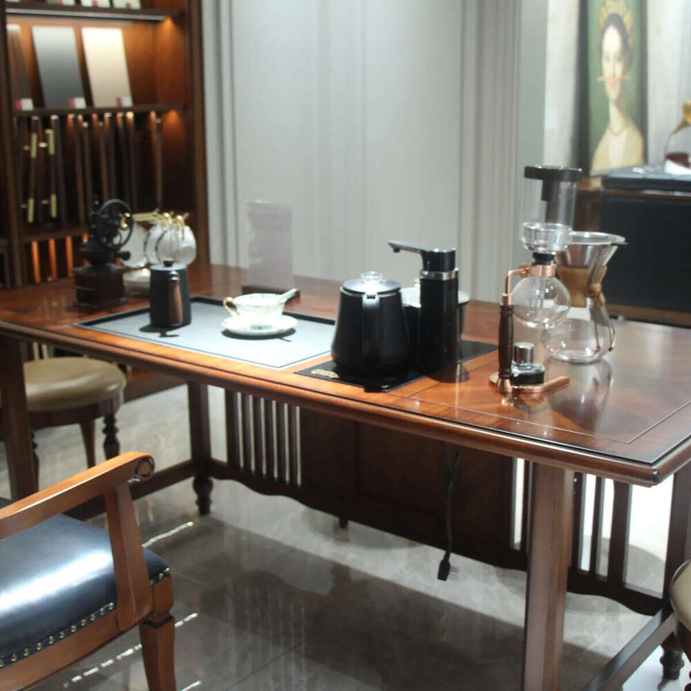 Zhong zhixin The high-end luxury designer coffee table is crafted with solid wood craftsmanship