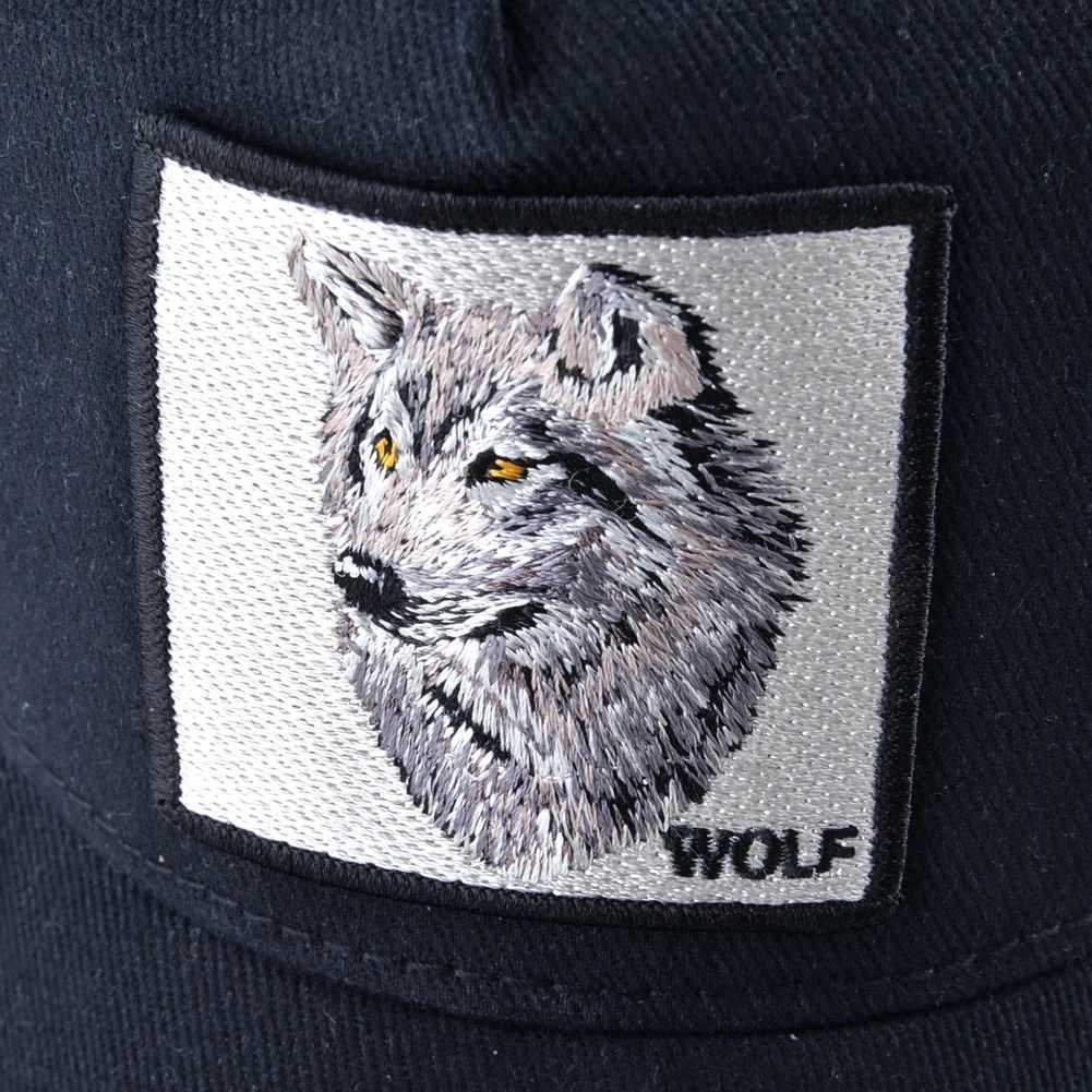 Fashion Baseball C With Embroidery Wolf Patch Snback Hip Hop Trucker Cs Men Women Outdoor Breathable Visor HatXJ251009