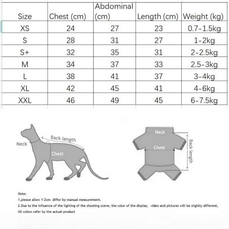 Winter Clothes for Cat Stripped Cotton 4legged Coat For SphnxLong sleeves Undershirt for Kittens Devon Rex Jumpsuit C251009