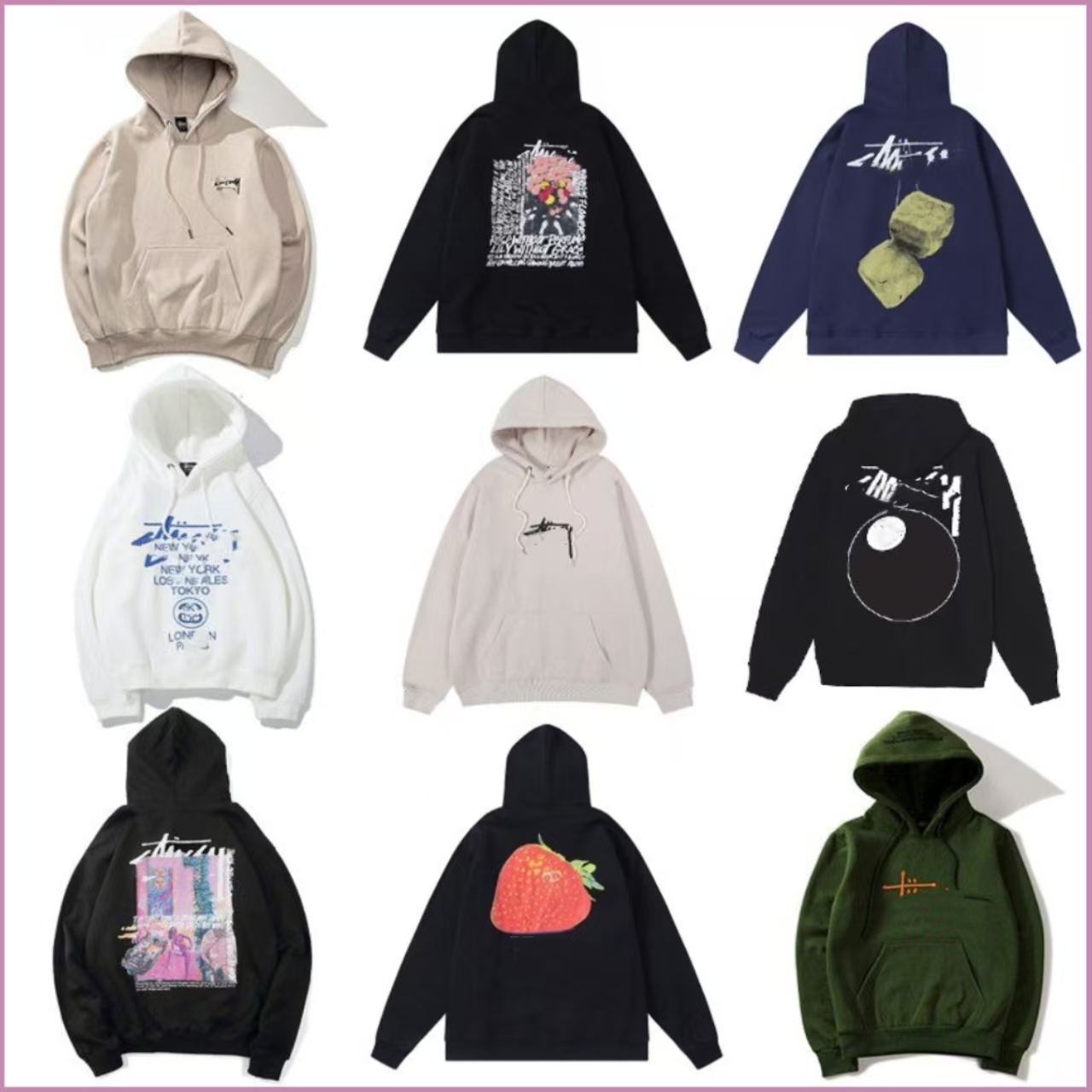 2025 designer hoodie hoodie Slack and loose luxury men women hoodie pink purple Young Thug tracksuit web jacket Sweatshirt High quality Pink Graphic Women Hoodies FH