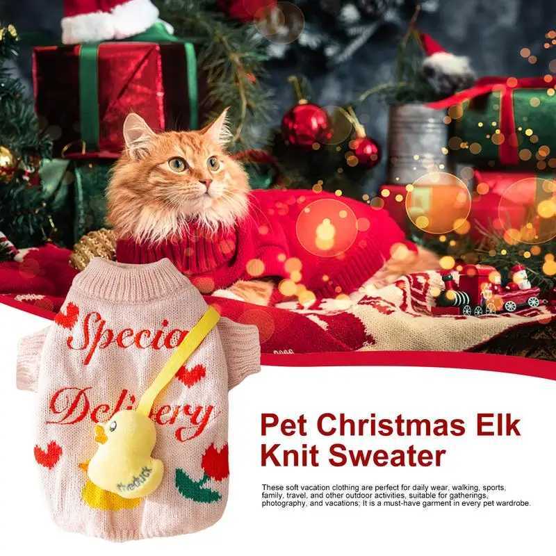 Christmas Style Puppy Dog Sweaters For Small Medium Dogs Cats Clothes Winter Warm Pet Turtleneck Chihuahua Vest Soft Yorkie C251009