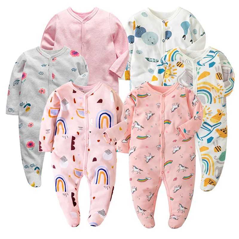 Four Seasons Newborn Infant Baby Boy Girl Jumpsuit Soft Long Sleeve Romper Casual Toddelr Clothing 012 Months Baby Clothing C251009