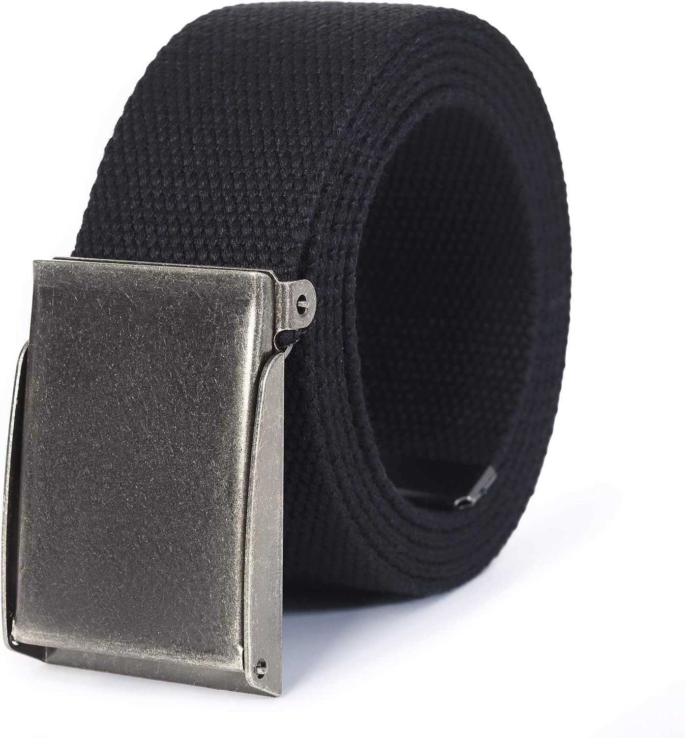 High Life Canvas Web Belt Cut to Fit Up to 52 FlipTop Matte Silver Nickel 12 Colors W251009