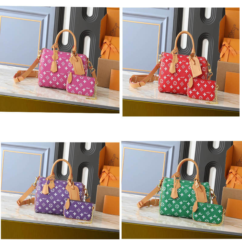 10a designer bag Mirror Quality pillow Soft P9 25cm Boston Crafty handbag shoulder bag women handbags cross body lady tote travel capacity Navy blue Pillow