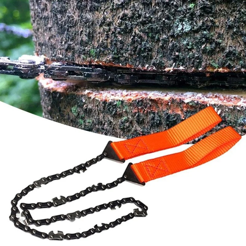 Portable Survival Chain saw Chain Saw Emergency Camping Hiking Tool Pocket Hand Tool bag Outdoor pocket chain saw 251009