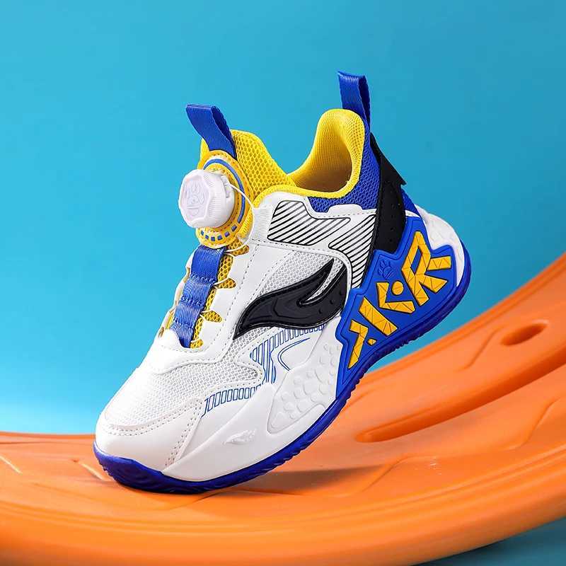 High Quality Childrens Sneakers Boys Basketball Shoes Breathable Running Sports Shoes Outdoor Nonslip Kids Basket Trainers J251027