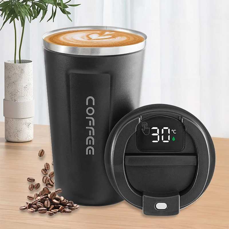Thermos Coffee Cups 380510ml 304 Stainless Steel Vacuum Mug Business Office Coffee Tumbler C251008