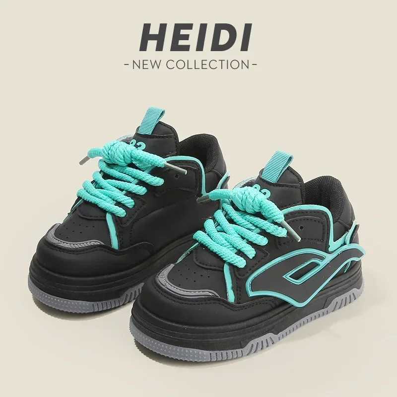 Childrens Spring Autumn New Sports Shoes Boys Casual Trend Board Shoes High Top Girls Fashion Dopamine Running Shoes Sneakers J251027