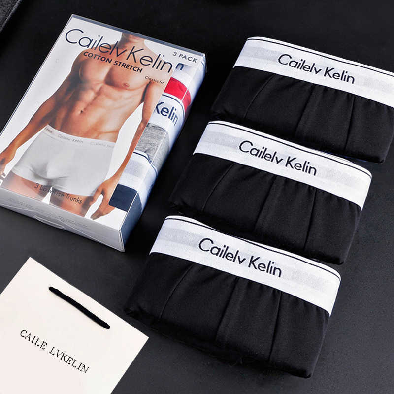 Men's underwear: Pure cotton men's briefs with four corners W240925