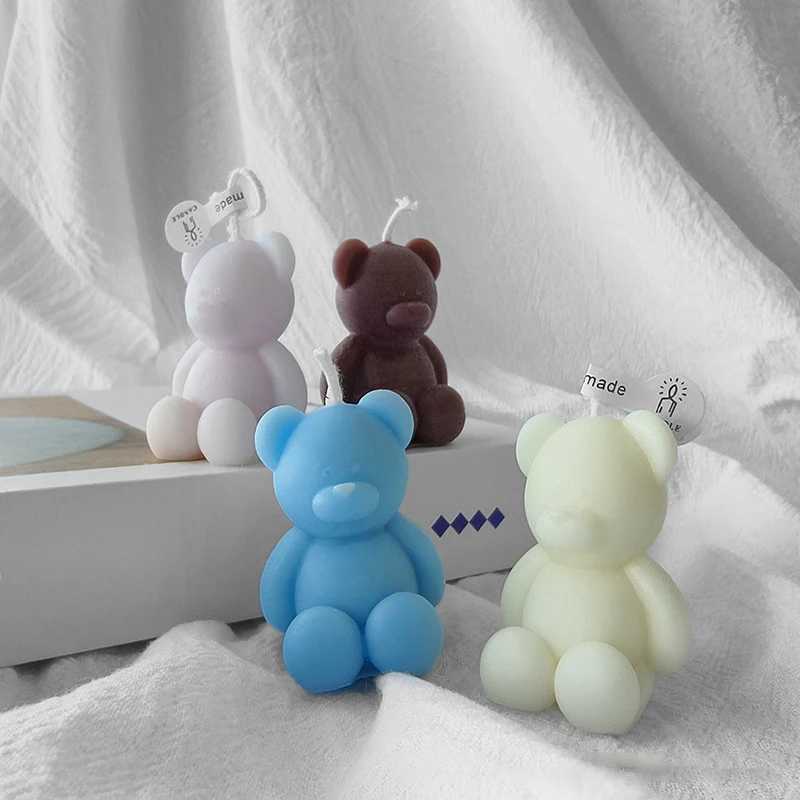 1PC Cute Animals Bear Scented candles New Year Home Decor Small Dogs Aromatic Candles Birthday Gifts House Souvenirs S25109 S260204
