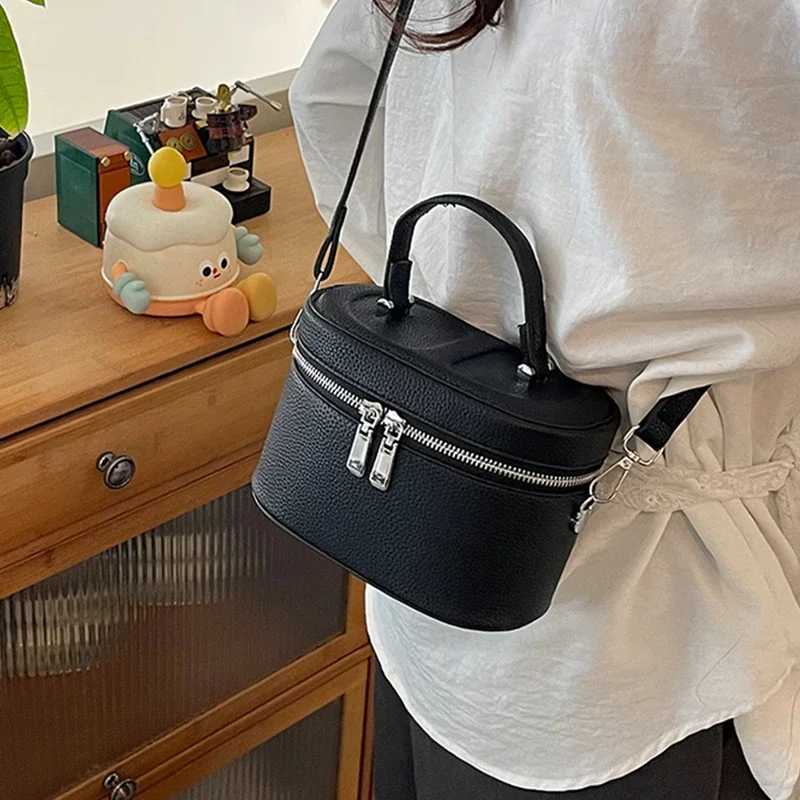 Spring Summer Versatile Mini Crossbody Bags for Wen Korean Solid Color Zipper Design Phe Lipstick Purse Fem D251009