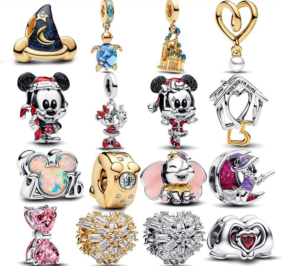 S925 Sterling Silver Bracelet Bracelet Basic Chain 2026 New Mouse Little Flying Elephant Love Pendant Beads