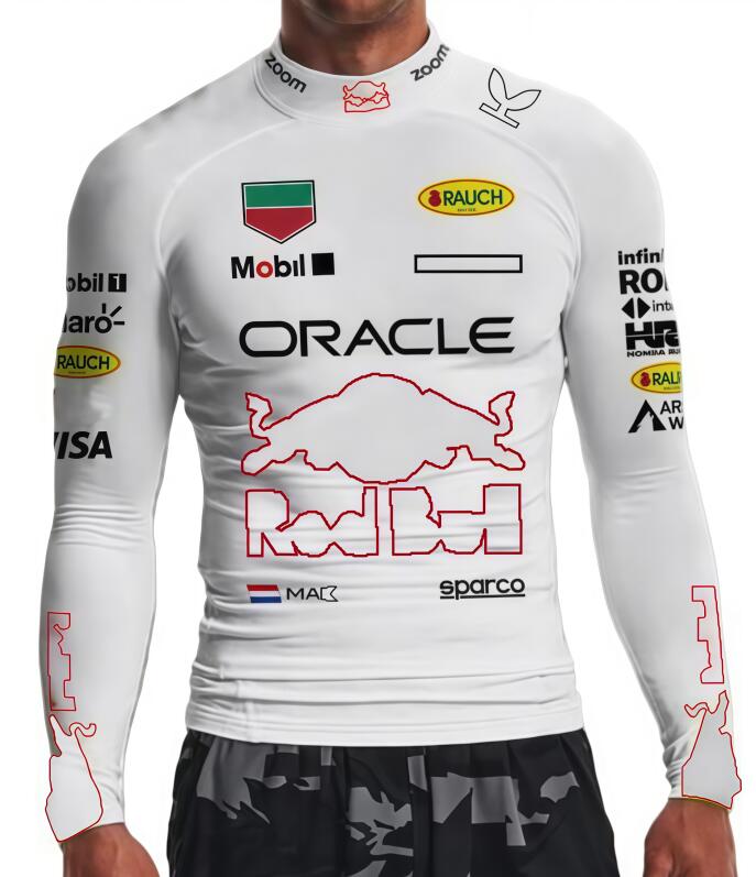 F12025 Team Official Fitted Top with Authentic F1 Logo - Long Sleeve Racewear