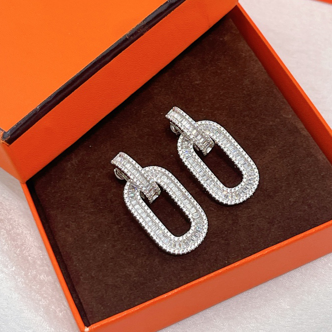 ADITA Earrings charm for woman designer Diamond Gold plated 18Khighest counter Advanced Materials T0P Advanced Materials with box 012