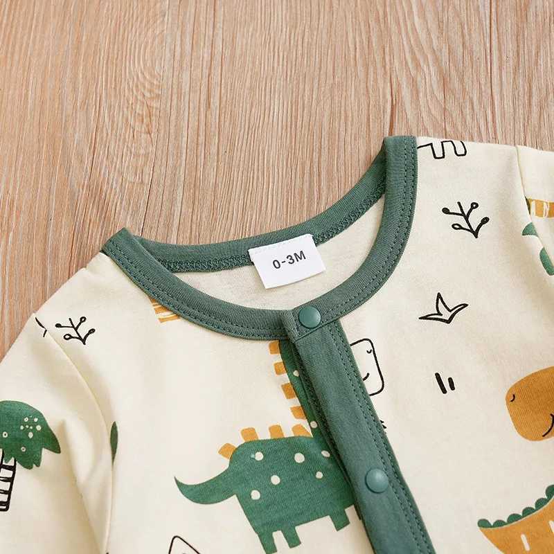 Newborn Baby Boys Infant Outfit Clothes Toddler Jumpsuit Costume Romper Onesie Long Sleeve Print Clothes Spring and Autumn Girls C251009