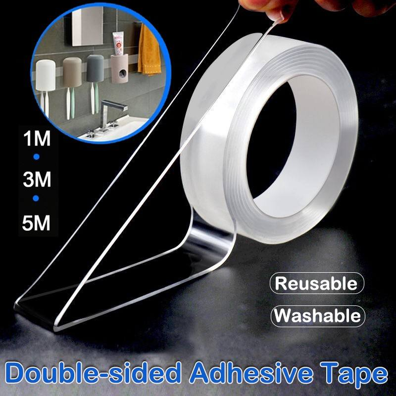 Wholesale multifunctional washable transparent acrylic nano double-sided tape