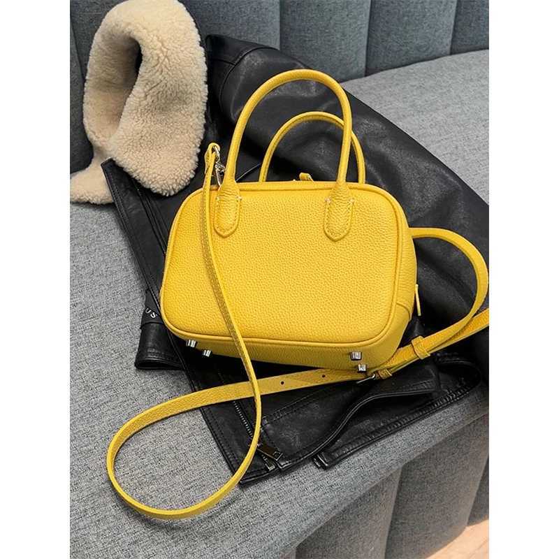 w Bowling Bag Wens Handbag 2025 New Luxury Lightweight Bost Bag Soft PU Leather Zipper Closure Daily Use oder C D251009