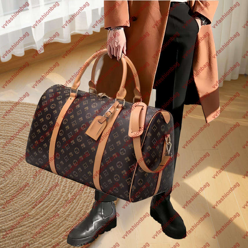 Designer Bags Tote bag Mens Crossbody bag duffle Trunk Pillow bag Leather Old Flower Shoulder bags purses Small Keepall bag Mens Womens Travel handbag 55cm