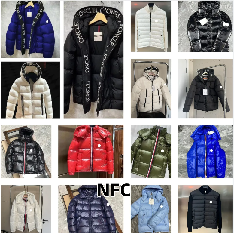 Designer Men's Designer winter puffer jacket NFC Arm Scan mens down jacket parka men woman thickening warm outwear coat Fashion women clothing