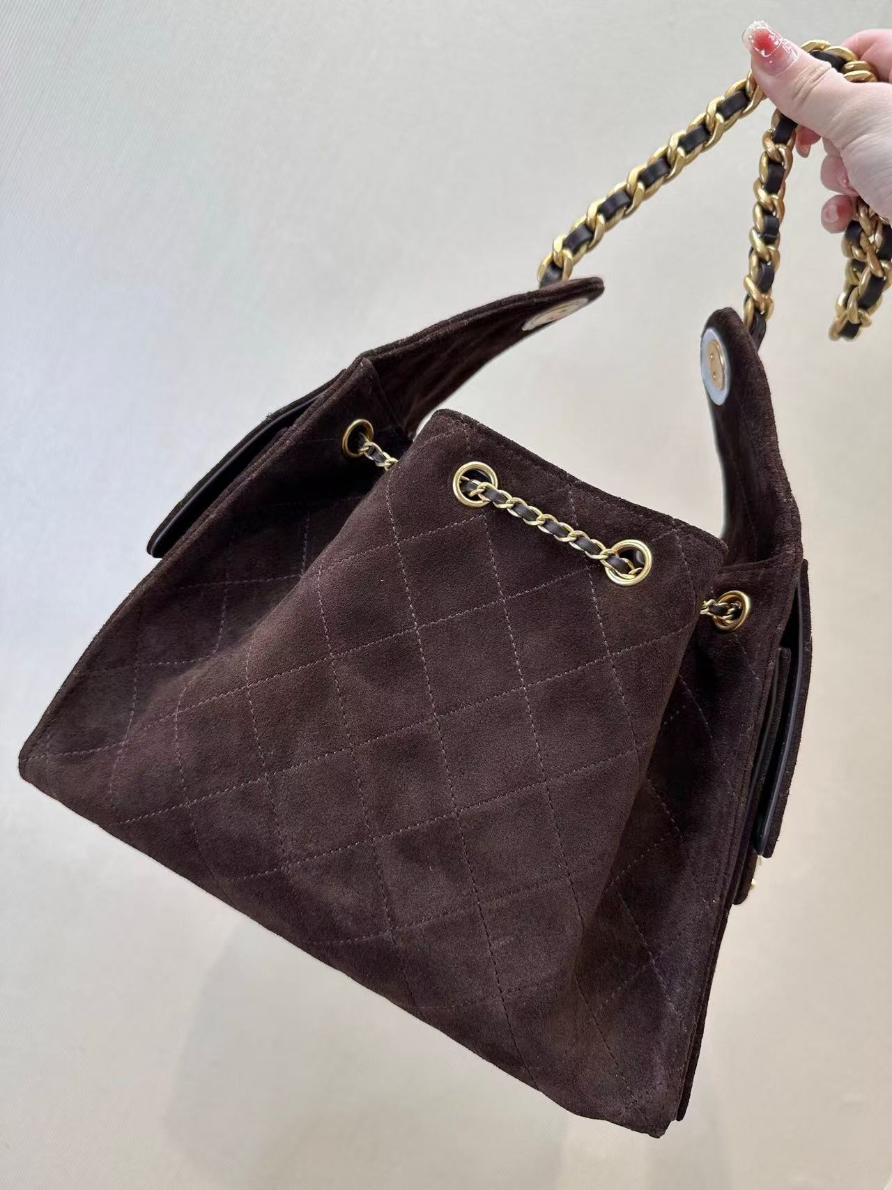 brown bag Mirror quality bag designer bag Suede hobo bag premium suede top hardware multiple pockets shoulder bag crossbody bag handbag fashion bag shopping bag