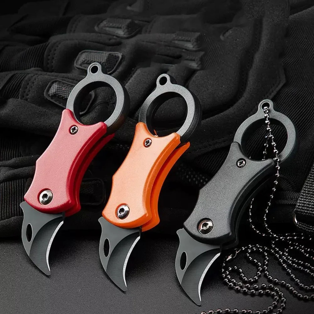 Folding Knife Outdoor EDC Fox Claw Box Cutter Camping Portable Rope Selfdefense Tool Gear 251009