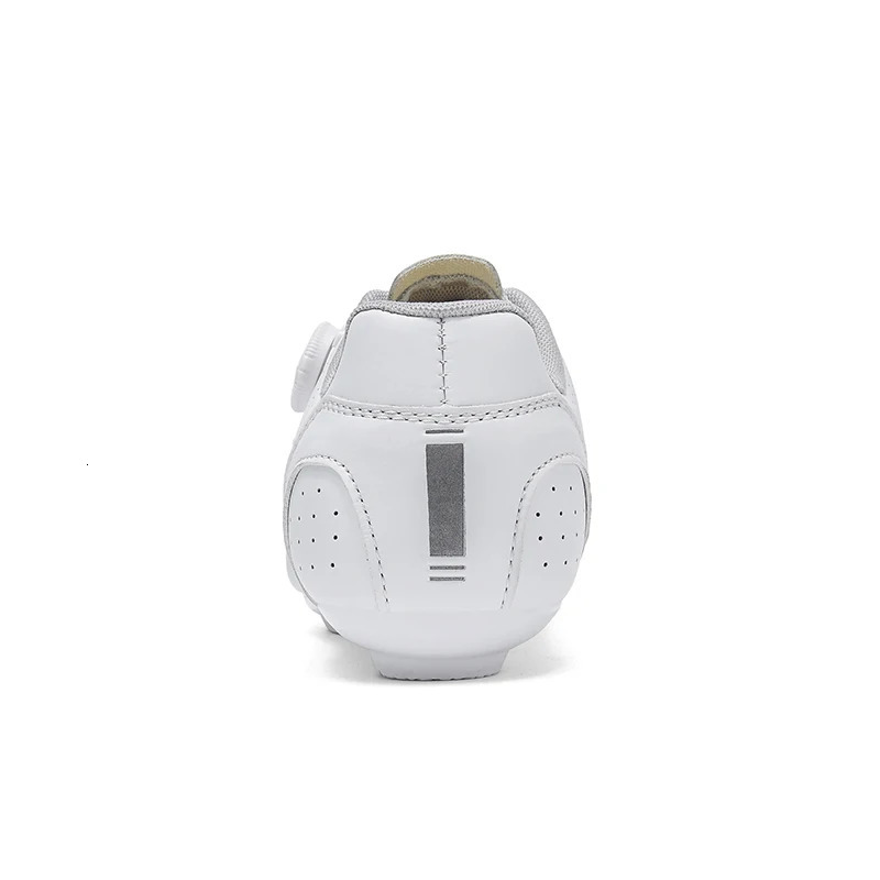 Mens Professional Speed Road SPD Shoes Mens Flat Pedal Outdoor Cycling Shoes White 251009