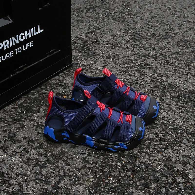 New summer childrens casual sandals breathable lightweight easy to soft wearresistant nonslip versatile and fashionable J251027