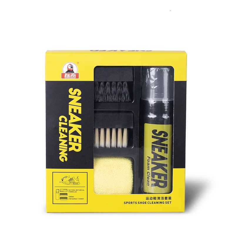 150ML White Suede Boots Dry Cleaning Kit WaterFree Foam Sneaker Cleaner Brush And Cloth Shoe Cleaning Kit for Sneakers 1 Pcs Y251009