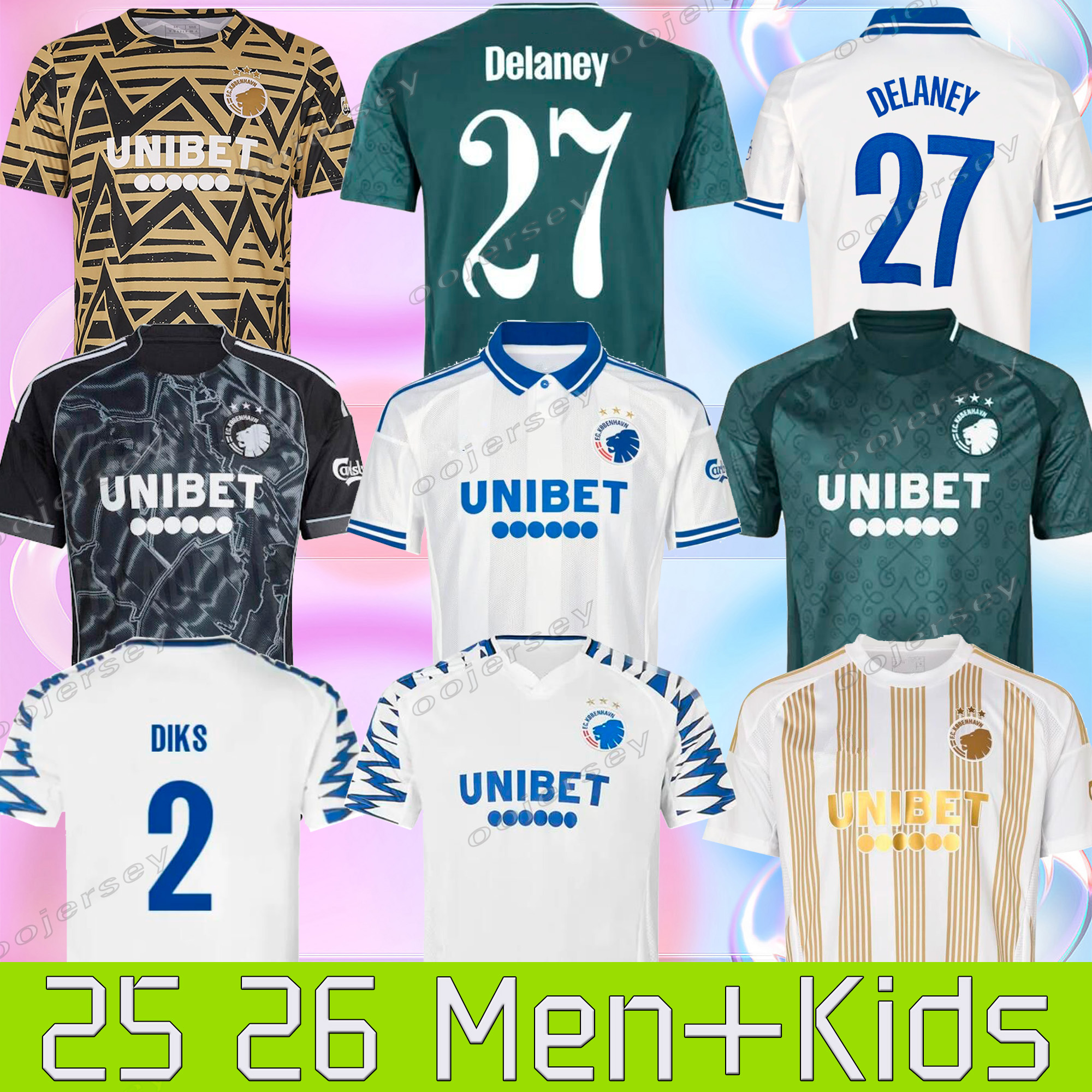 25 26 Copenhagen soccer jerseys 2025 2026 Special Edition Gold GONCAES CORNELIUS CLAESSON BARDGHJI AMOO CLEM HARALDSSON LERAGER men kids football shirts 888