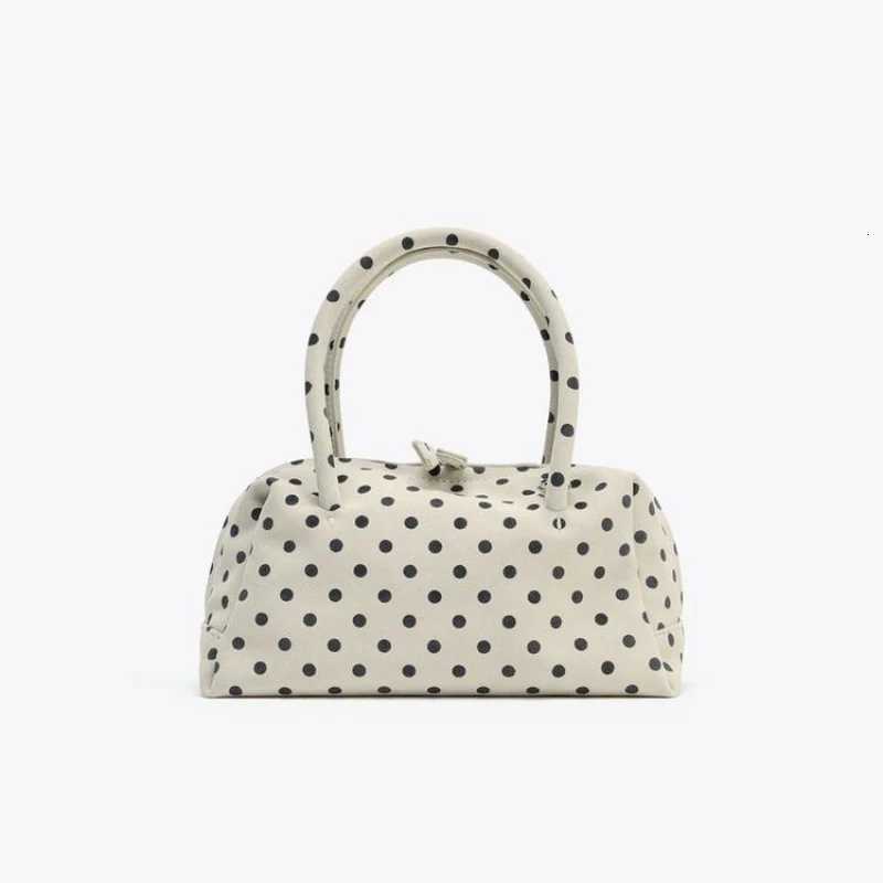 WENS POLKA DOT PRINTED BOWLING BAG Wens Fiable Crossbody Bag Ladies Luxury Design Polka Dot Pattern Handbags D251009