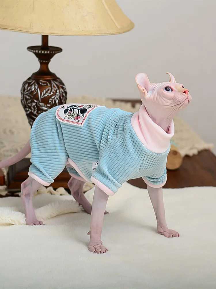 Cat Clothes Winter Warm Soft Cats Cotton Hoodies Jumper Sphynx Cat Costumes Pullover Sphinx Kitten Clothes Cat Supplies For Cats C251009