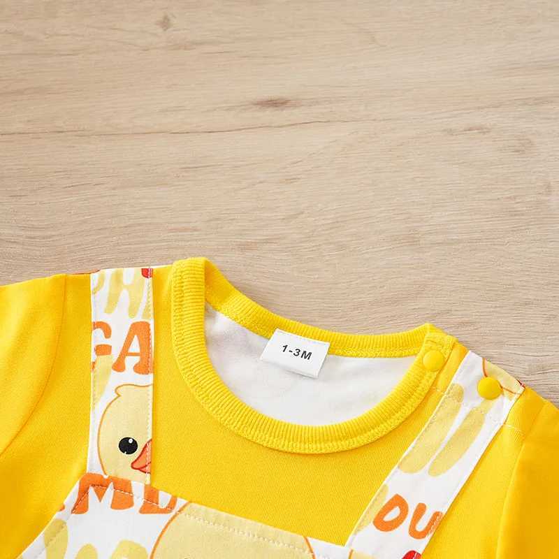 Yellow Duck Lovely Baby Boy Girl Onesie 018 Months Newborn Knitted Cartoon Soft Casual Soft Trendy Comfortable Jumpsuit Toddler C251009