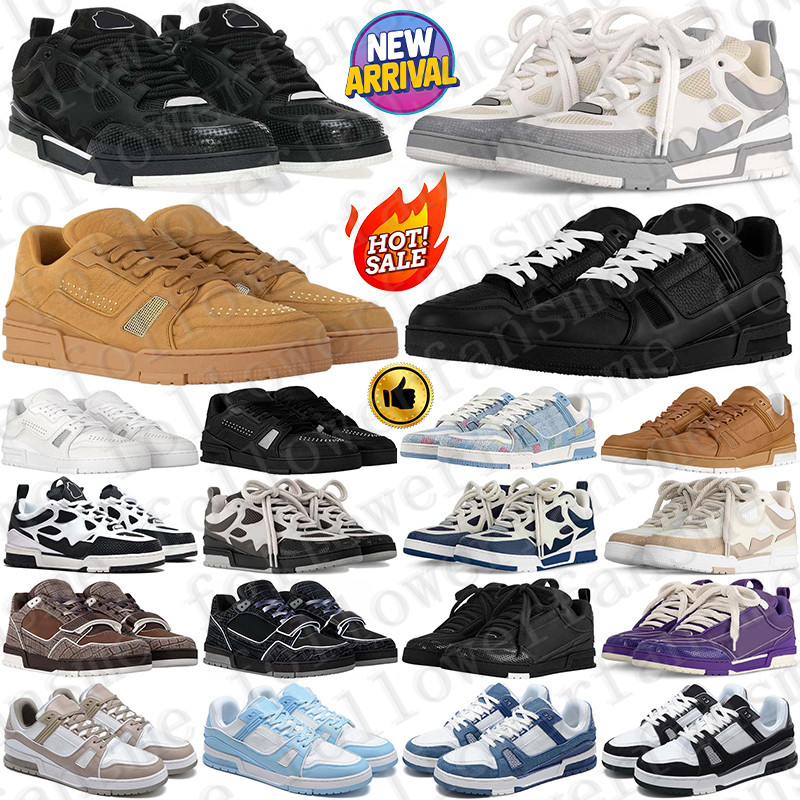 Designer skates sneakers skate shoes chaussure for mens womens white men women trainers scarpe Plate-forme casual luxury wholesale