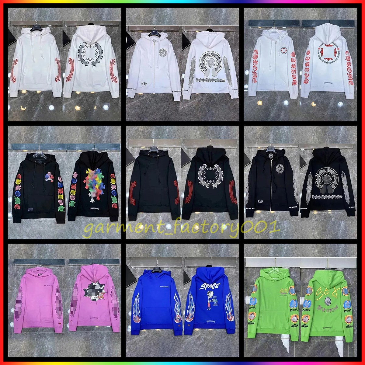 5A 2025 chrome hoodie Designer Hoodie Sanskrit embroidery Hoodies Men long sleeves street fashion chrome hoodie spider tracksuit 01