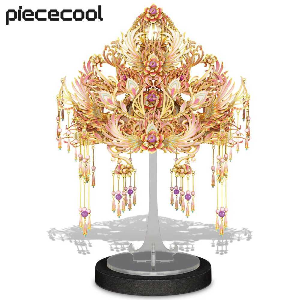 Piececool Metal Model Kits Lovely Flower Crown 3D Puzzles DIY Craft for Home Decoration Jigsaw Christmas Gifts X251009