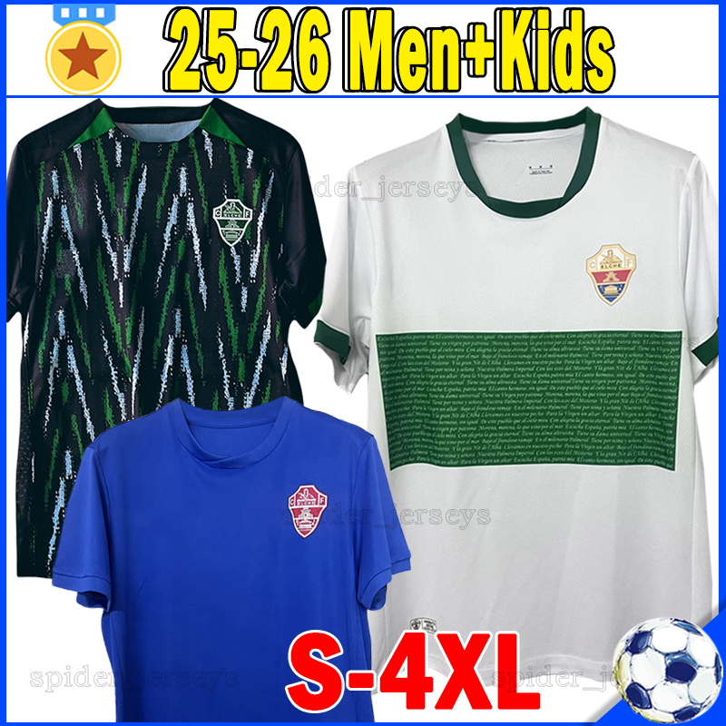 XXXL 4XL 25 26 Elche CF Soccer Jerseys RAFA MIR GERMAN V. 2025 2026 Camisetas De Futbol ANDRE DA SILVA R.MENDOZA Football Shirts ALVARO M.NETO AGUADO Men Uniforms kids kits
