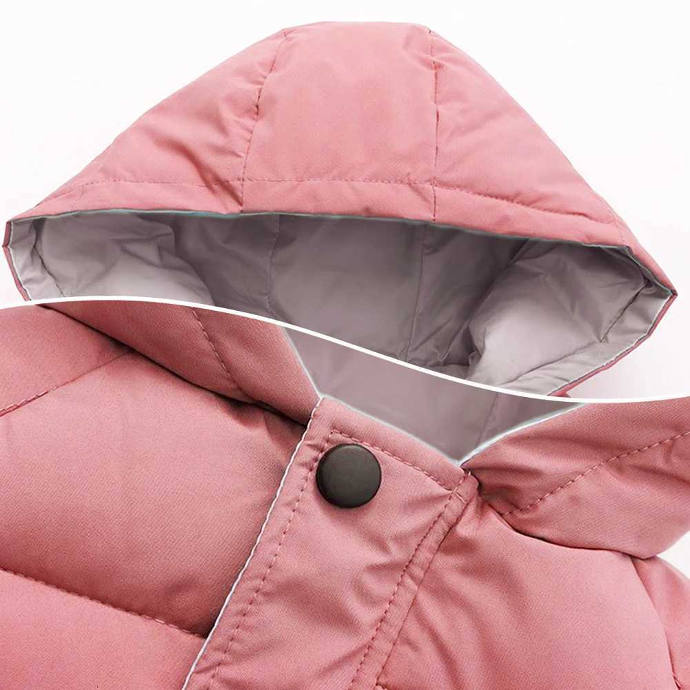 Boys Girls Down Cotton Coat Hooded Kids Padded Puffer Jackets Casual Winter Outerwear Warm Thick Childrens Parka Overcoat T251009