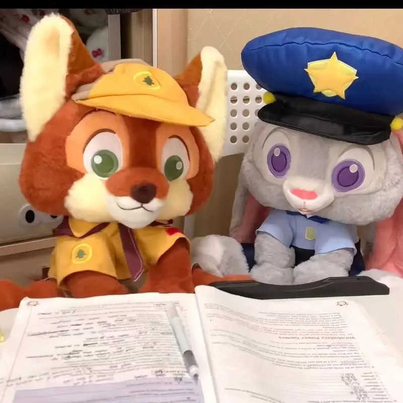 Disney Zootopia Kawaii Judith Nick Plush Toy Cartoon Character Fox Rabbit Animal Giving Girlfriend Christmas Gift H251009