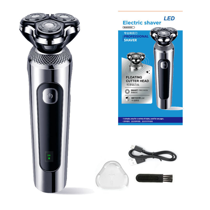 9000 Digital Display Shaving Razor - USB Charging - Full Body Water Wash - Multi-functional Four-in-One Electric Beard Shaver Z250402