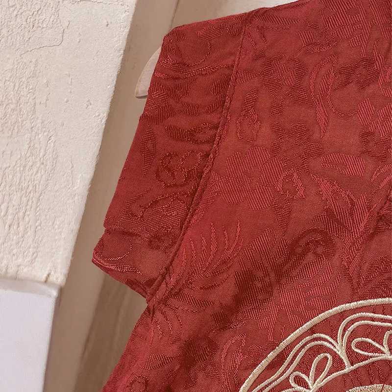 Summer Baby Boy Clothes 3 To 6 Months Chinese Style Embroidery Cute Red Birthday Sleeveless Jumpsuits Rompers Newborn Items B024 C251009